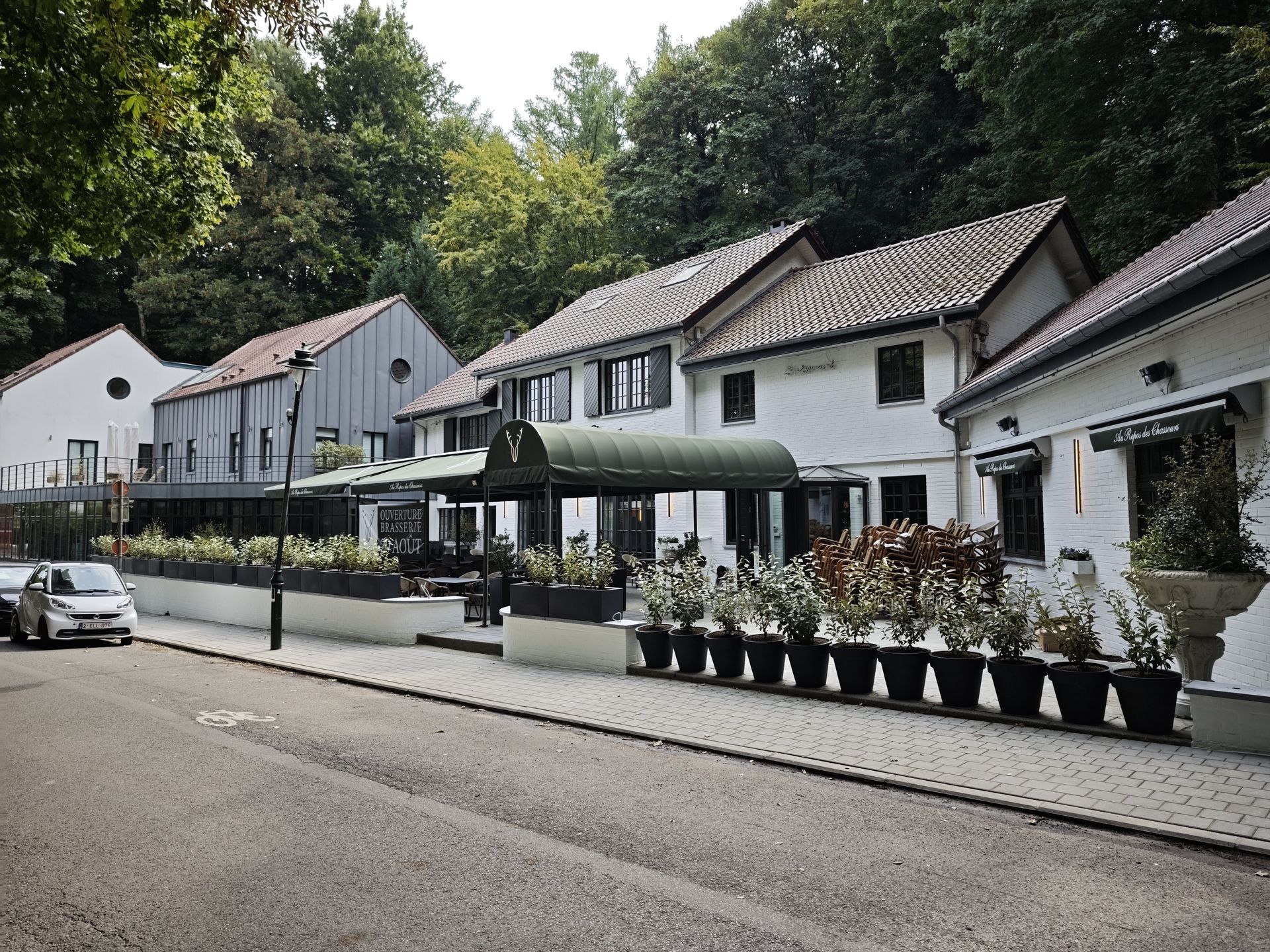 Terrasse restaurant Au Repos des Chasseurs Forêt de Soignes Watermael-Boitsfort
