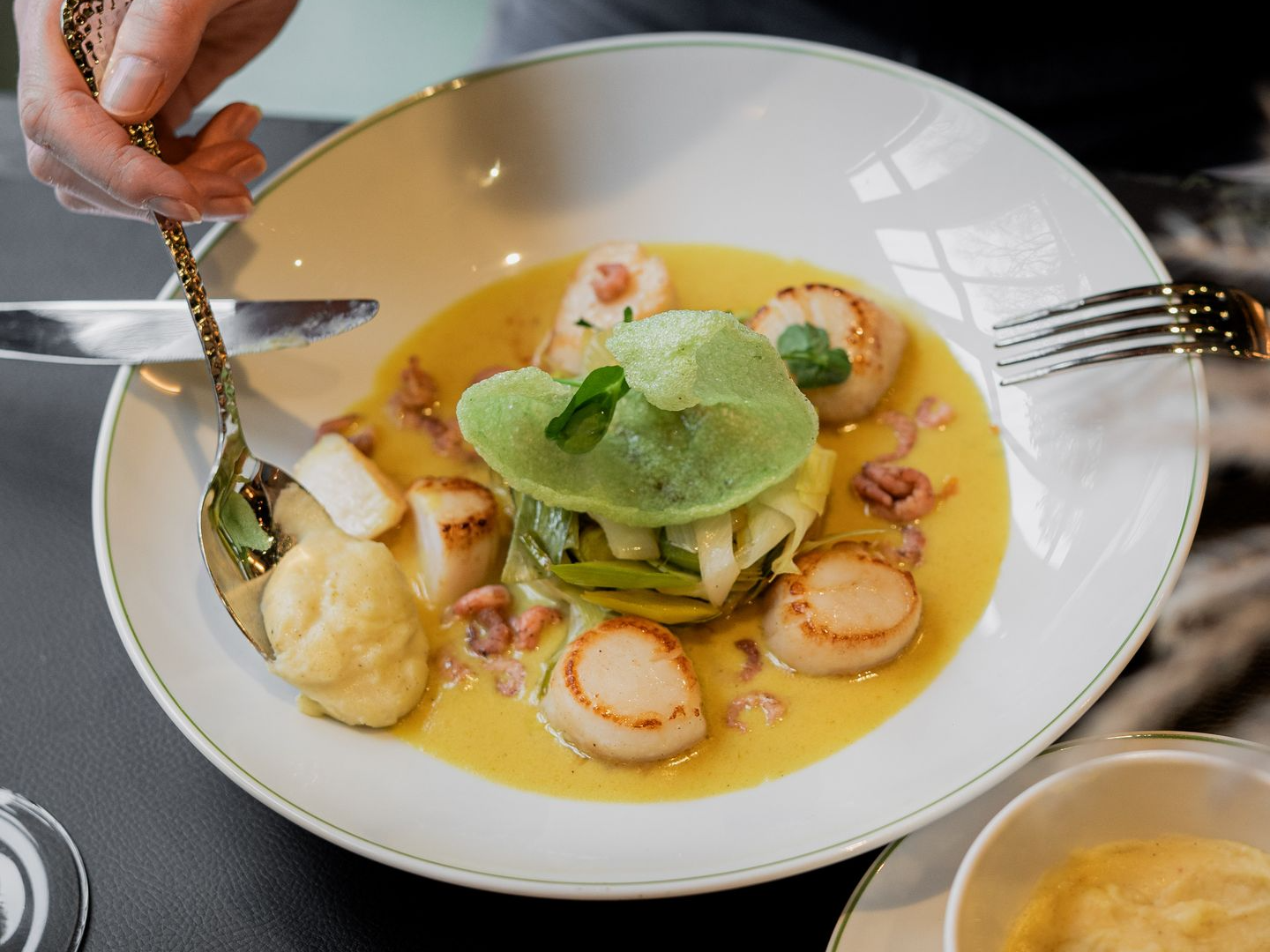 coquille saint-jacque, Restaurant bistronomique, cuisine, saint-jacques meunières