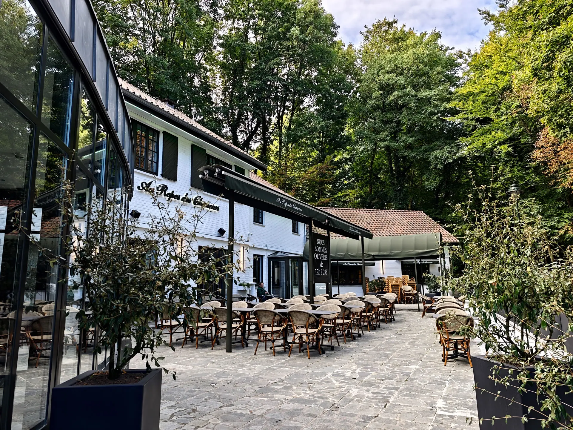 terrasse Au Repos des Chasseurs, terrasse, Forêt de Soignes