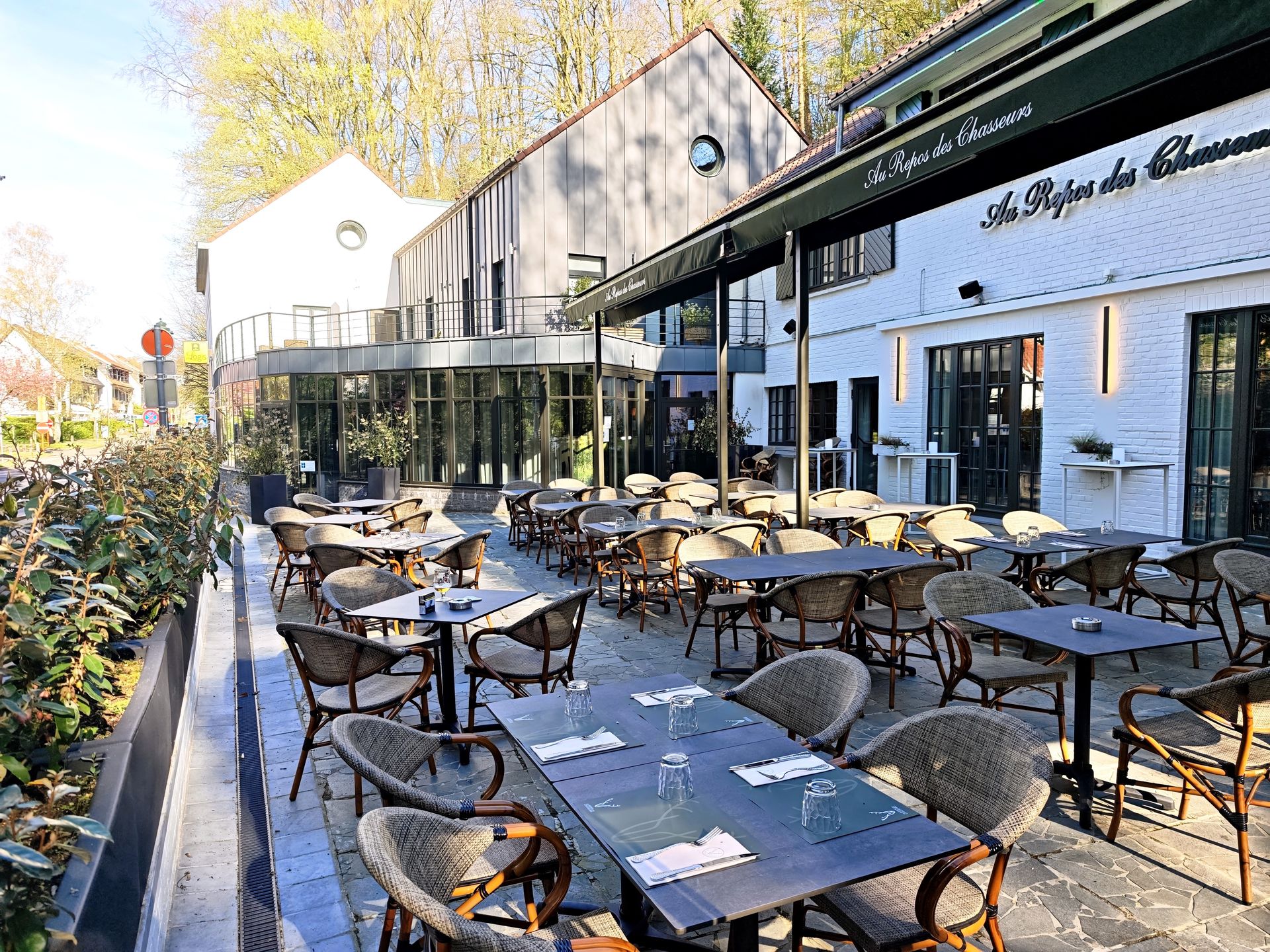 Au Repos des Chasseurs, restaurant terrasse, Forêt de Soignes