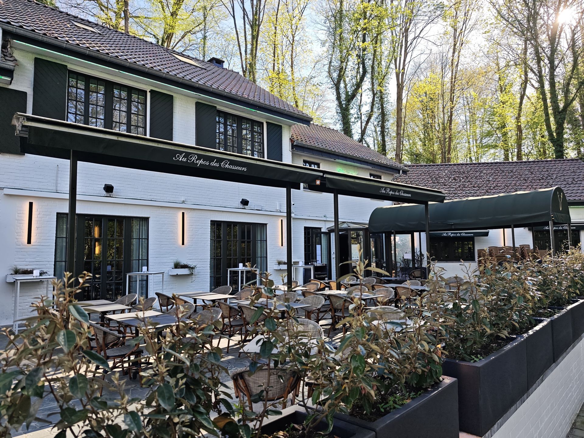 Au repos des chasseurs, restaurant terrasse, watermael-boitsfort