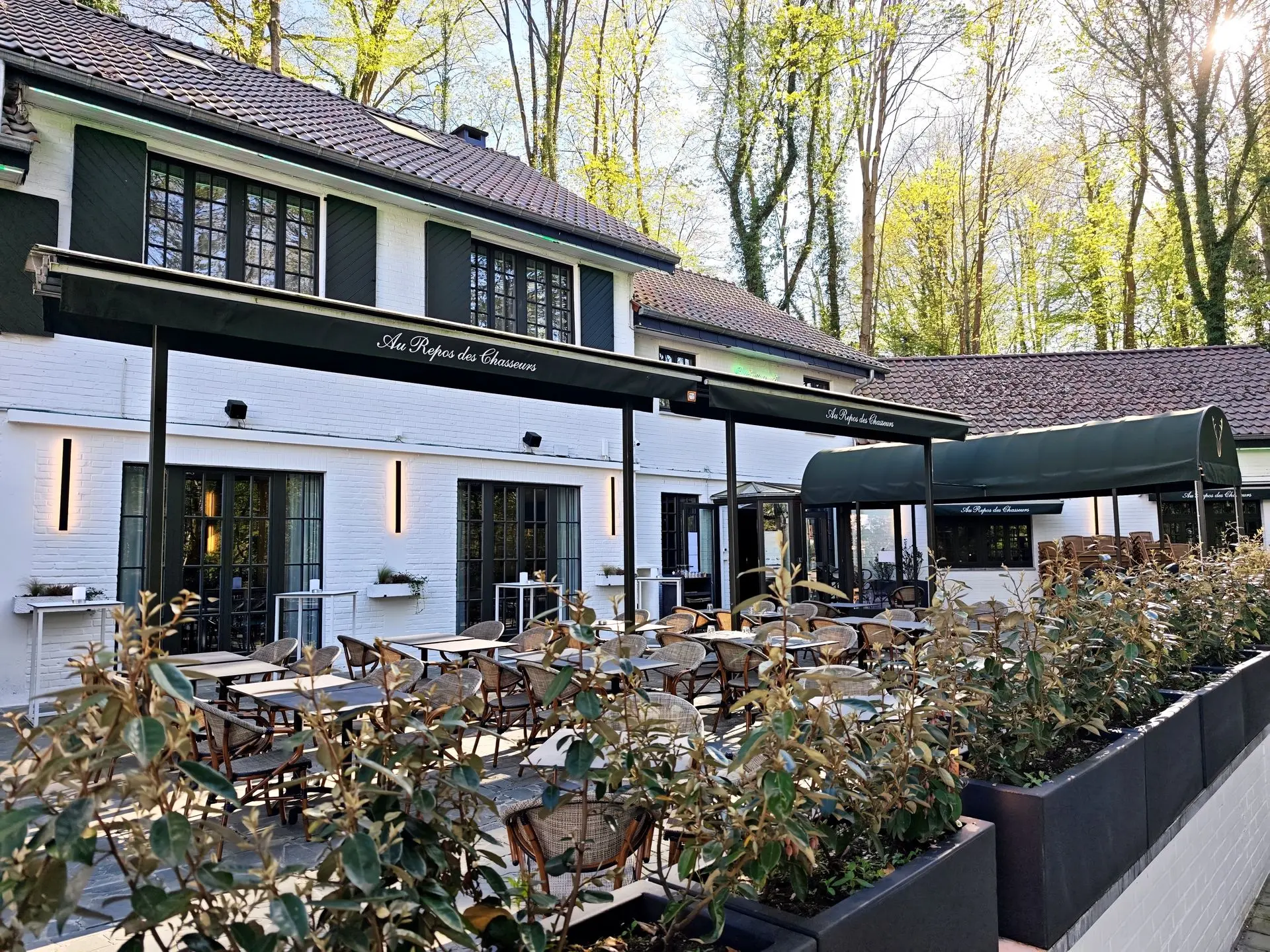 Au repos des chasseurs, restaurant terrasse, watermael-boitsfort