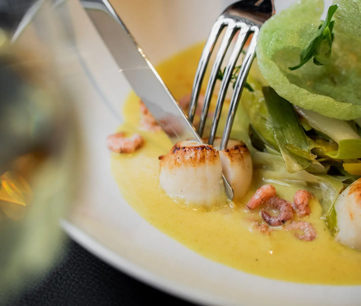 Saint-jacques mousseline, Au Repos des Chasseurs, Restaurant bistronomique