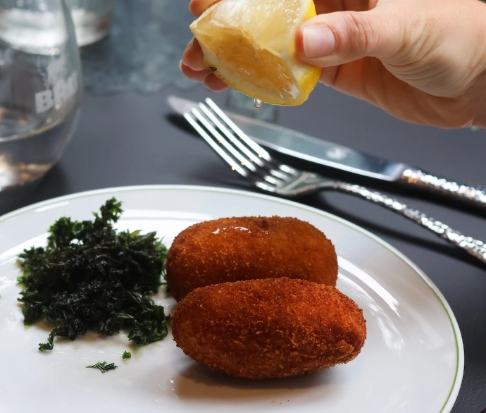 croquettes de crevettes, Au repos des chasseurs, restaurant boitsfort