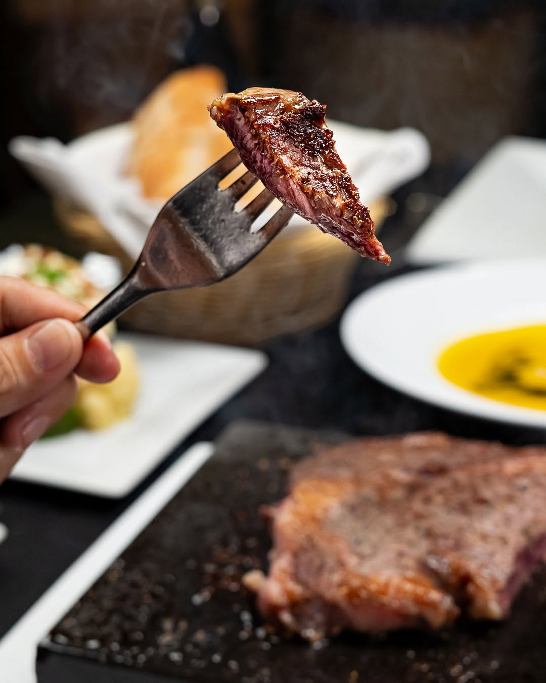 Pierrade, Specialité viande, Au Repos des Chasseurs, Bruxelles