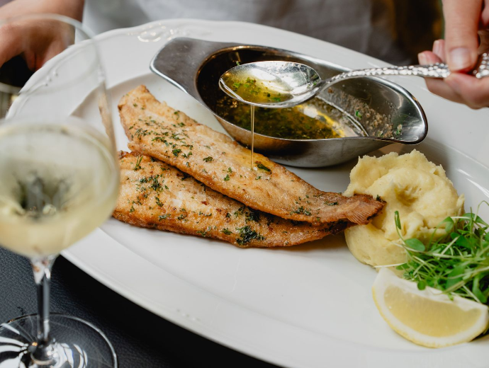 Duo de solettes, Au Repos des Chasseurs, Restaurant bistronomique, Watermael-Boitsfort