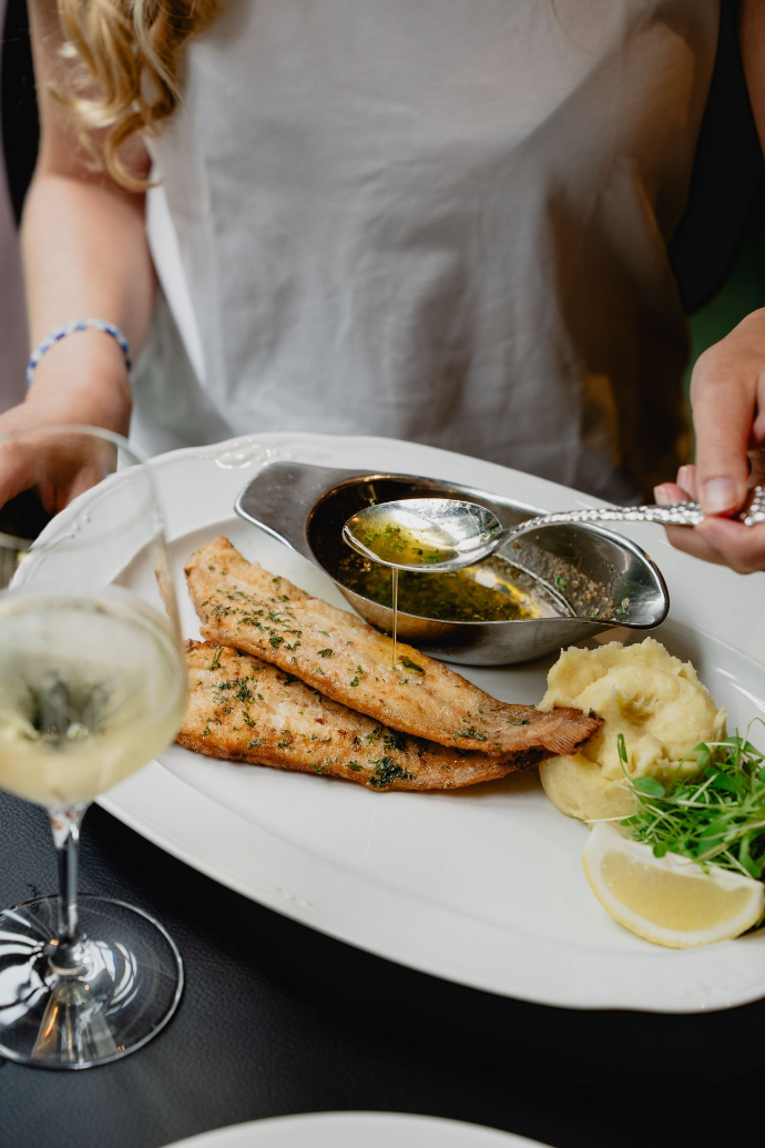 Duo de solettes, Au Repos des Chasseurs, Restaurant Bistronomique, Watermael-Boitsfort